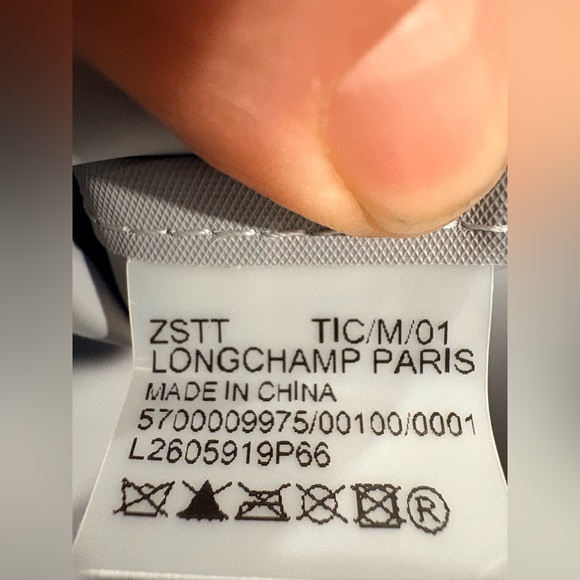 Longchamp Le Pliage Green Medium Nylon Tote Bag | color: graphite - Picture 4 of 10